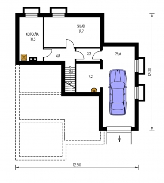 Mirror image | Floor plan of second floor - BUNGALOW 82